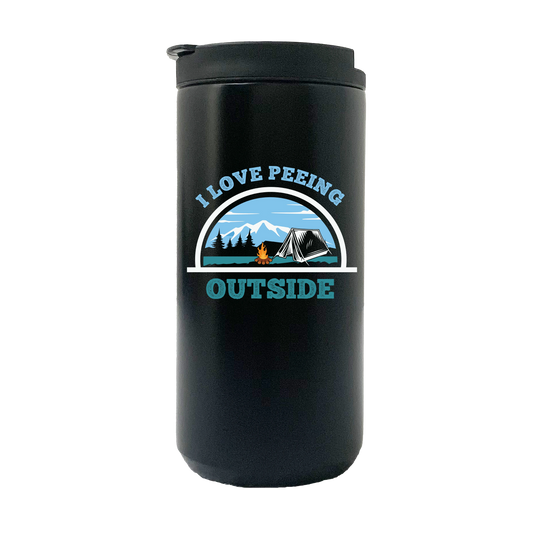 Camping - I Love Peeing Outside 14oz Insulated Coffee Tumbler