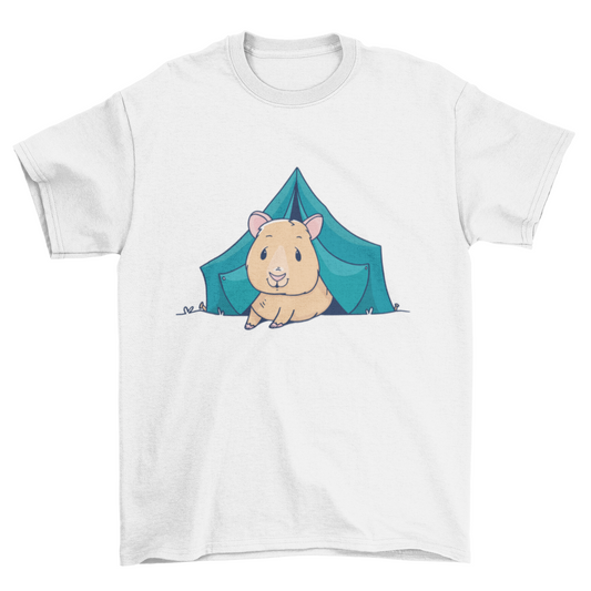 Guinea Pig Camping T-shirt