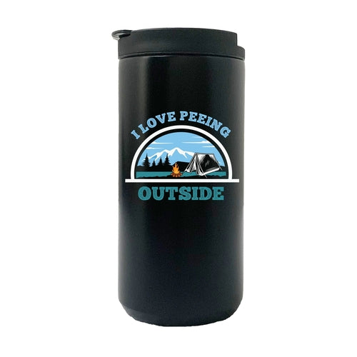 Camping - I Love Peeing Outside 14oz Insulated Coffee Tumbler